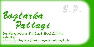 boglarka pallagi business card
